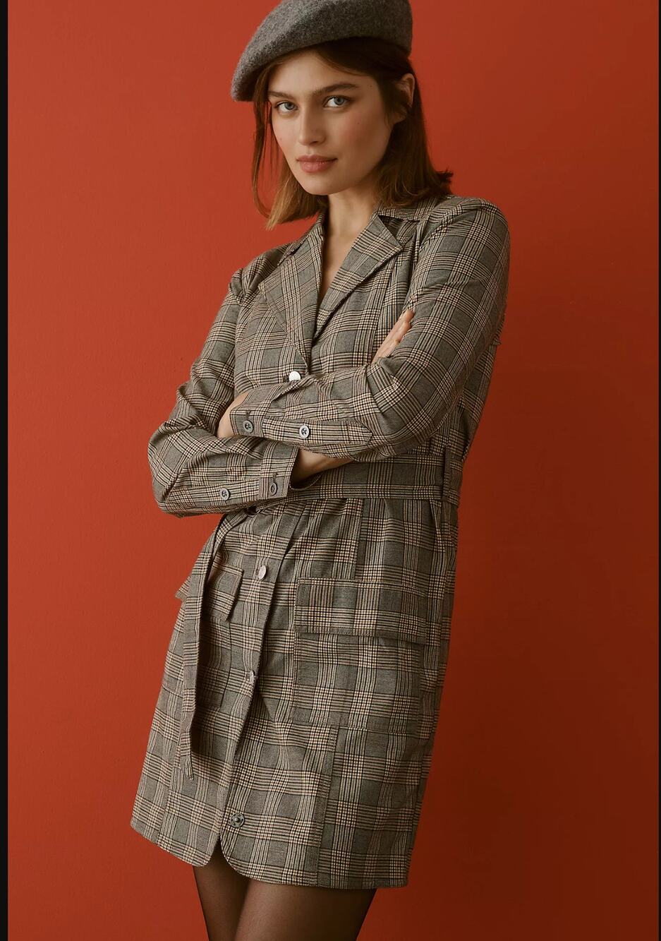 NWT Anthropologie Pilcro Belted Blazer Dress - Medium